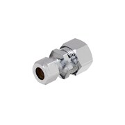 AMERICAN IMAGINATIONS 0.625 in. x 0.375 in. Stainless Steel-Brass Compression Union AI-38685